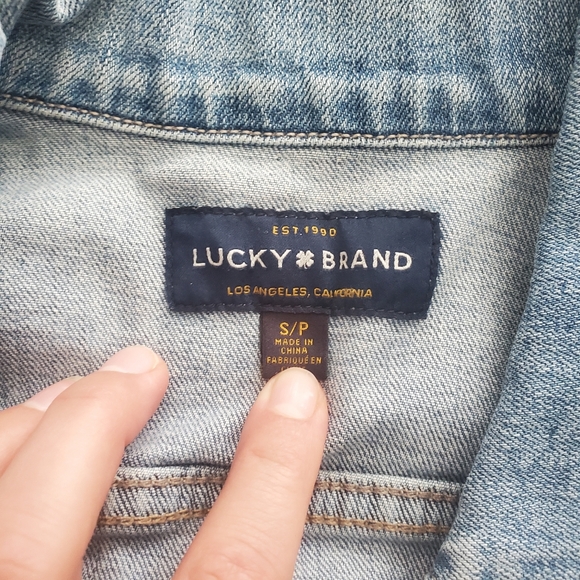 Lucky Brand Light Blue Jean Jacket Size  Small - Picture 2 of 3